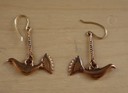 Boucles d'oreilles oiseaux aquatiques (bronze)